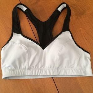 Lily of France Grey and Black Sports Bra 34A